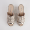 Pelexa Champagne/ Natural Espadrille Wedges