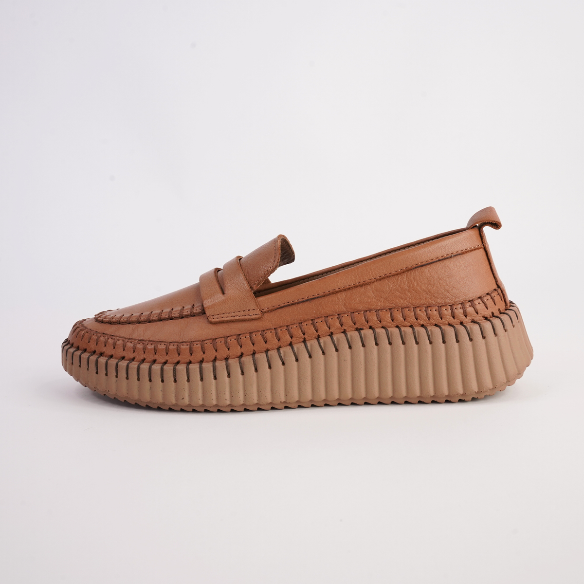 Venice Coconut Leather Loafers - SALA | Shouz
