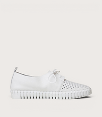 Huston White Leather Sneakers