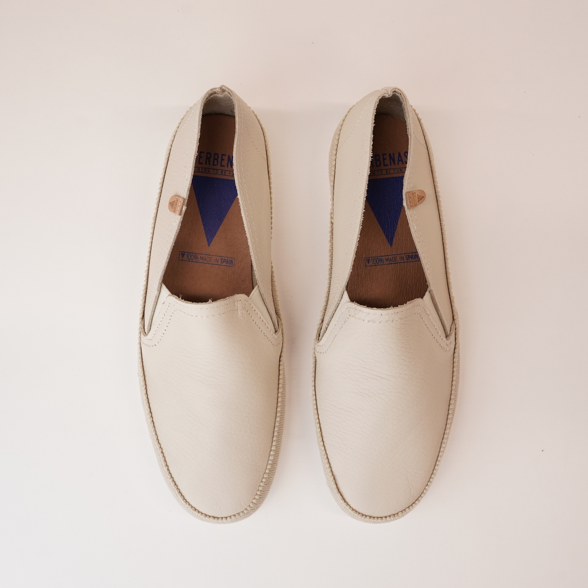 Nuria Crudo Leather Espadrilles - VERBENAS | Shouz