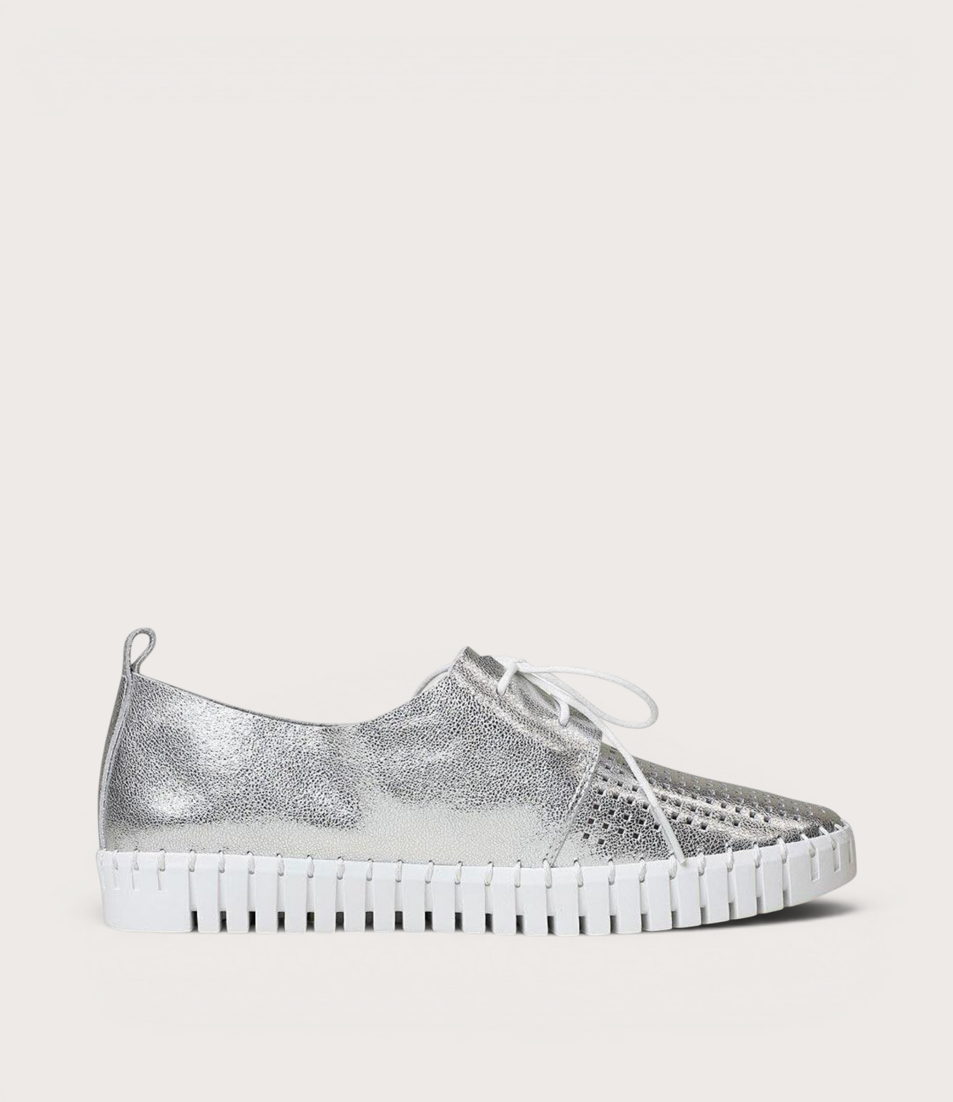 Huston Silver Leather Sneakers