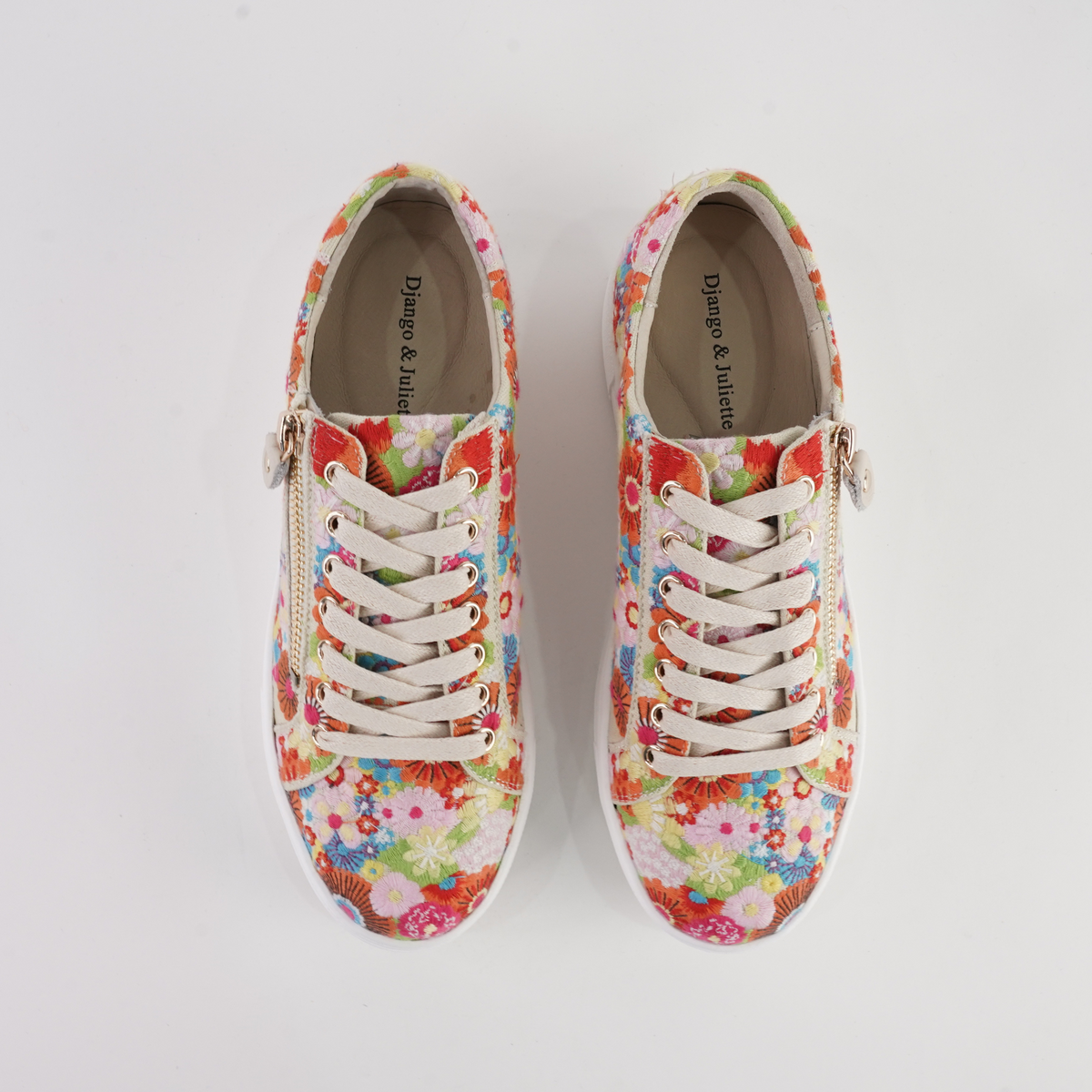Ference Multi Flower Sneakers - DJANGO AND JULIETTE | Shouz