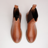 Linear Brandy Leather Chelsea Boots