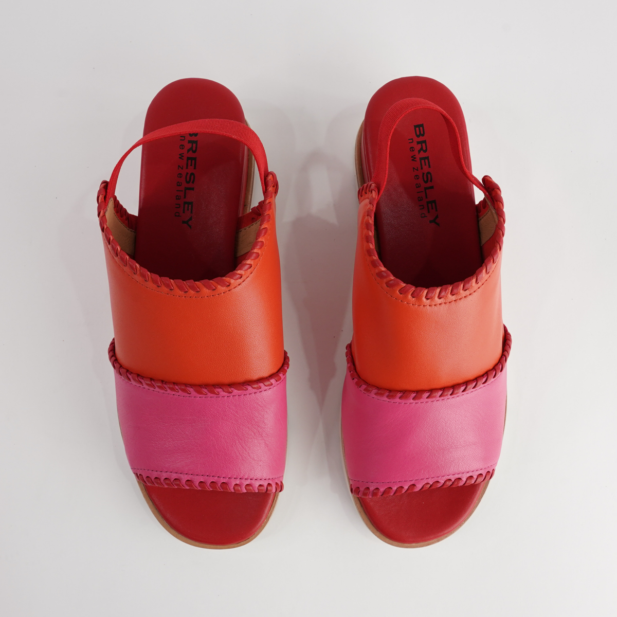 Sigma Carmin Rose/ Grenedine Leather Sandals - BRESLEY | Shouz