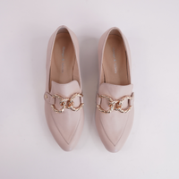 Esben Nude Leather Loafers