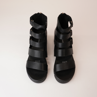 Raafe Black / Natural Leather Sandals