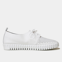 Huston White Leather Sneakers