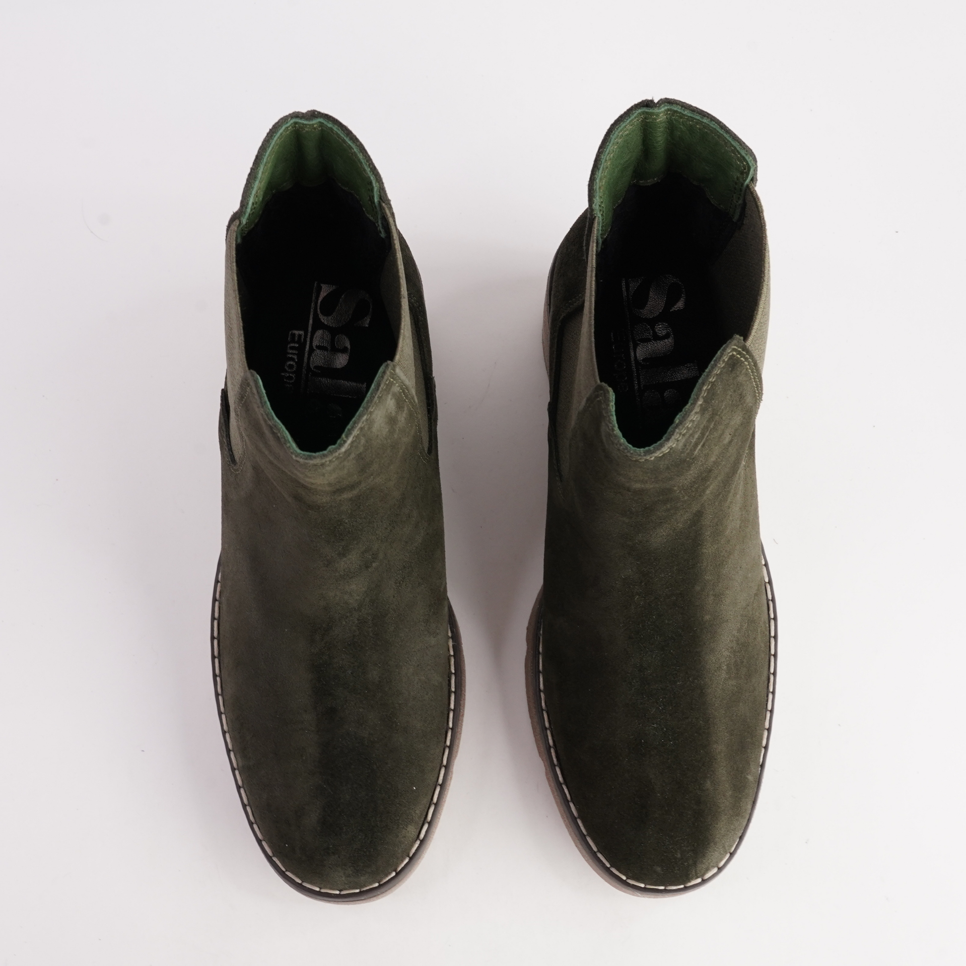 Glory Khaki Nubuck Ankle Boots - SALA | Shouz