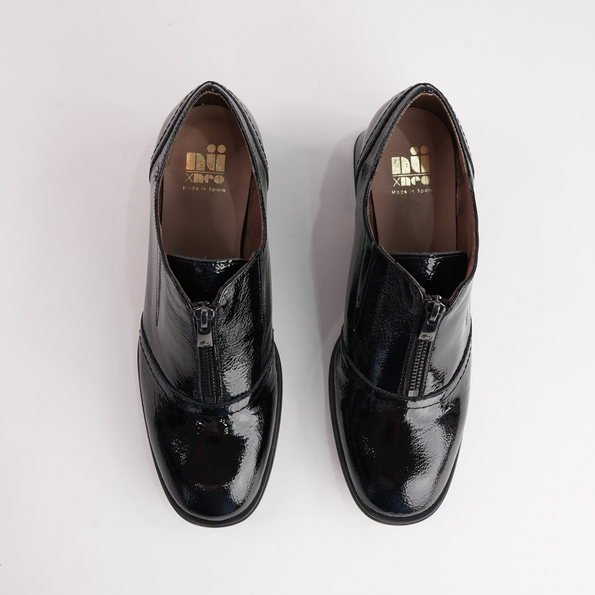 Elisa Black Patent Leather Boots