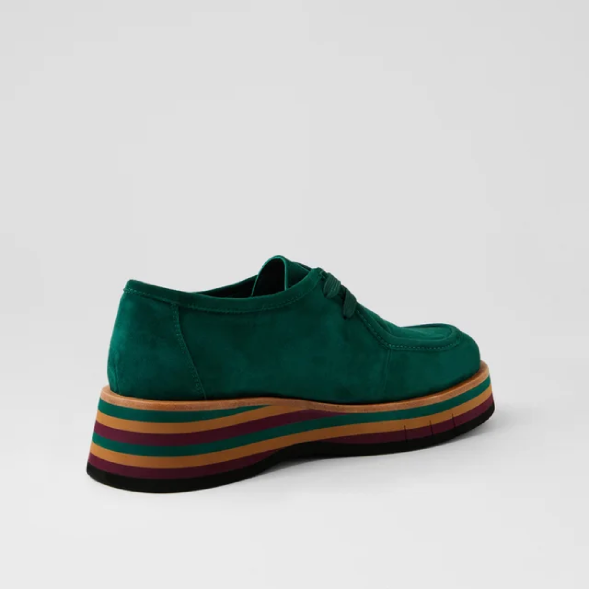 Gnota Forest Suede/ Forest and Tan Multi Sole Flats - DJANGO AND JULIETTE | Shouz