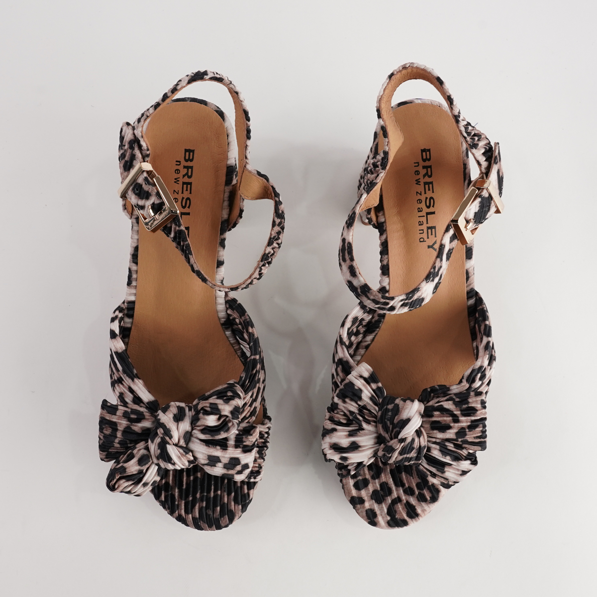 Sam Tan Leopard Heels - BRESLEY | Shouz