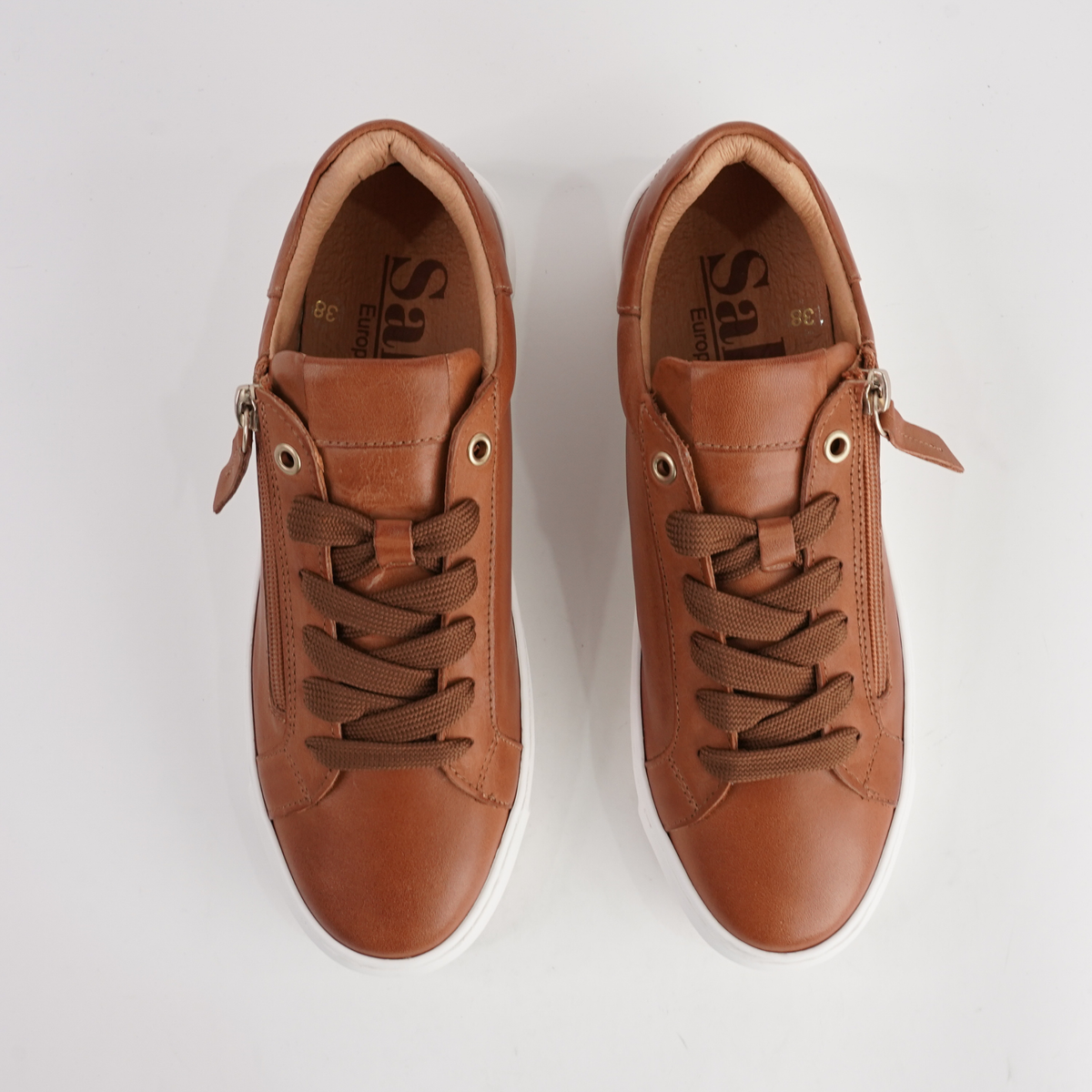 Elly Coconut Leather Sneakers - SALA | Shouz