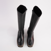 Bellame Black Leather Knee High Boots