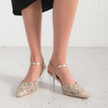 Kyler Gold Multi Leather Heels
