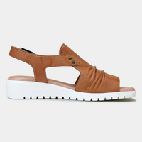 Madis Tan Leather Sandals