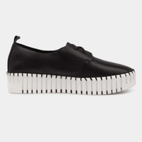 Brenda Black Leather Sneakers