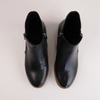 Dolomite Black Leather Ankle Boots