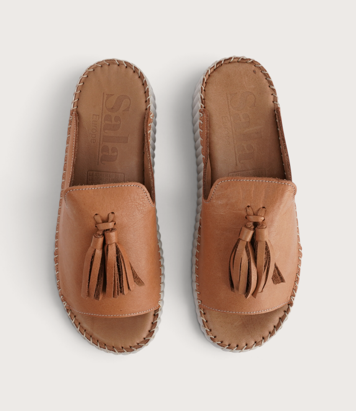 Sonny Coconut Leather Slides