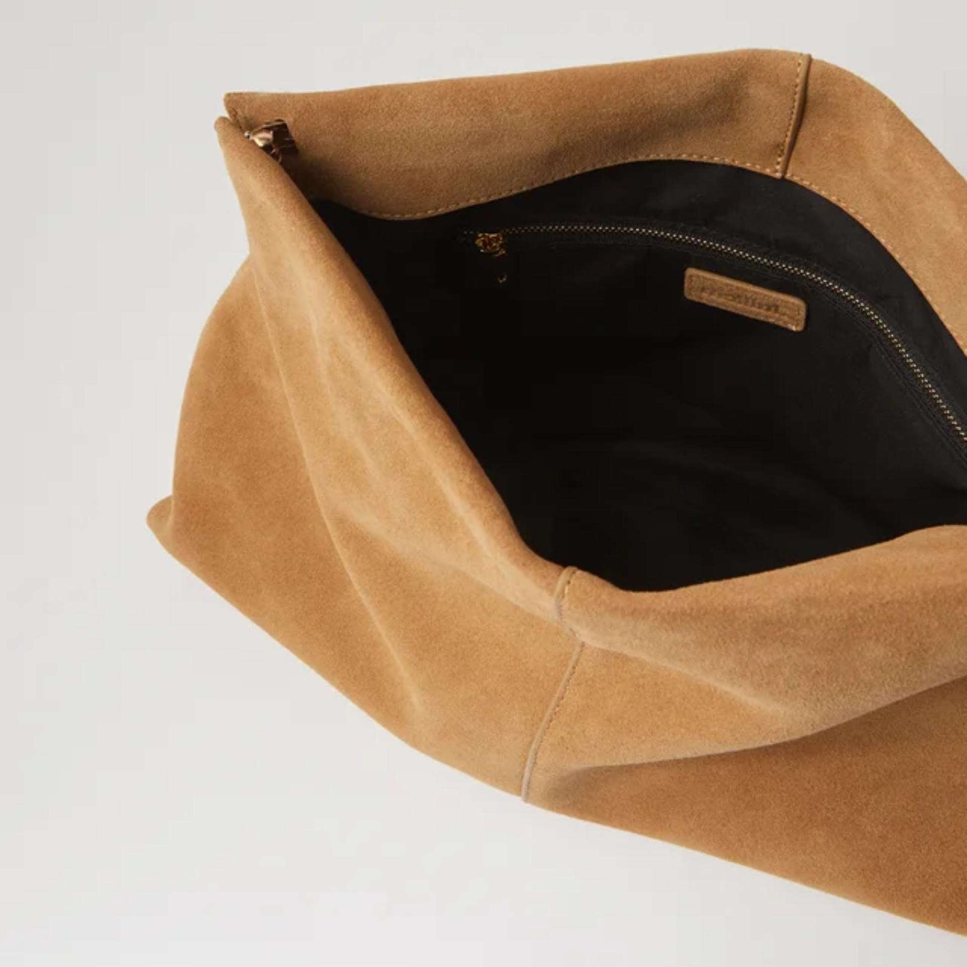 Aevie Camel Suede Clutch - MOLLINI | Shouz