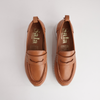 Peggy Coconut Leather Loafers