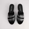 Tonda Black Multi Suede Heels