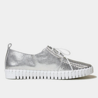 Huston Silver Leather Sneakers