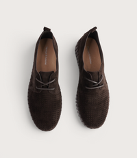 Huston Choc Suede Leather Sneakers
