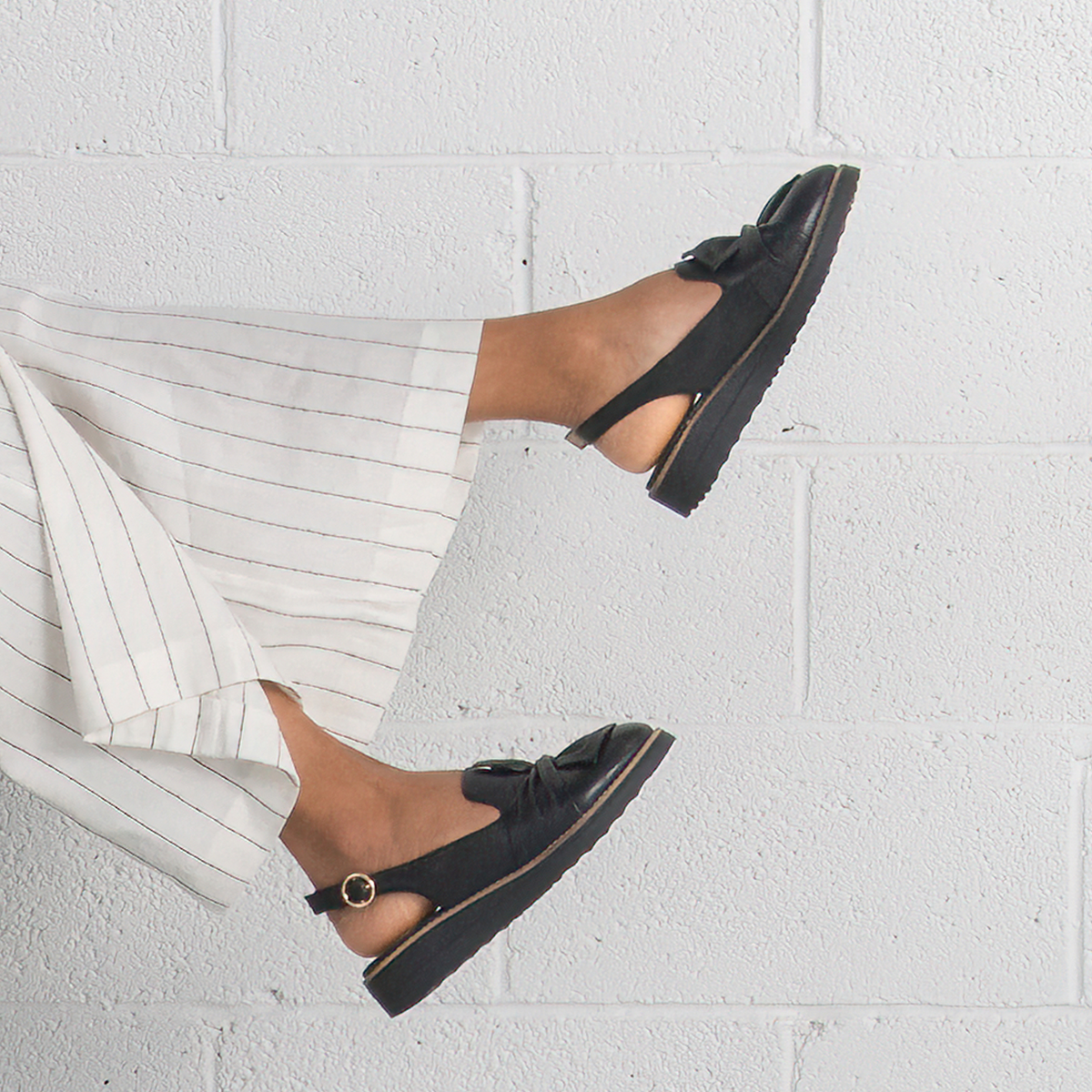 Olissas Black/ Black Sole Leather Loafers - TOP END | Shouz