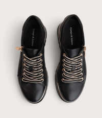 Eammes Black Leather Sneakers