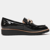 Ozama Black Patent Leather Loafers