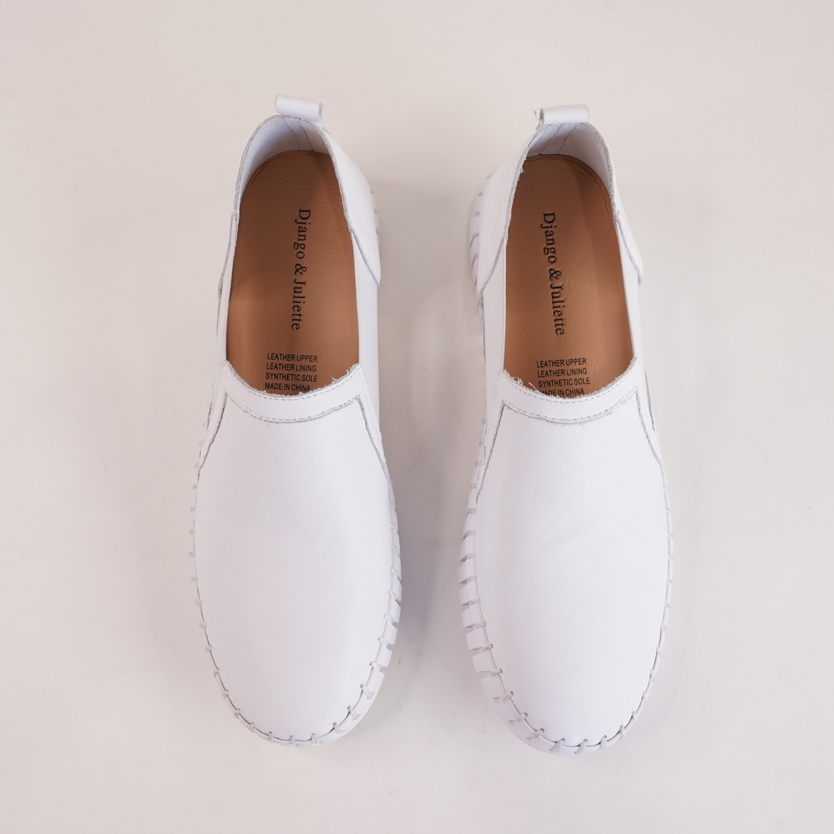 Harmless White Leather Sneakers - DJANGO AND JULIETTE | Shouz