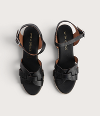 Sophia Doya Negro Espadrille Wedges
