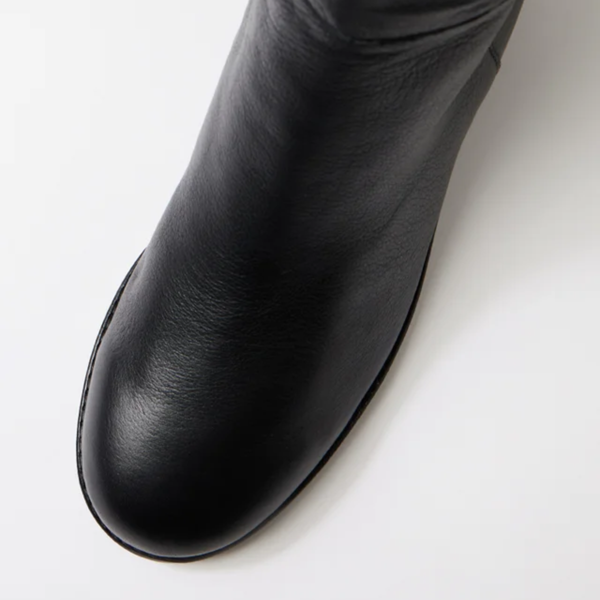 Ronel Black Leather Stretch/ Black Microsuede Knee High Boots - DJANGO AND JULIETTE | Shouz