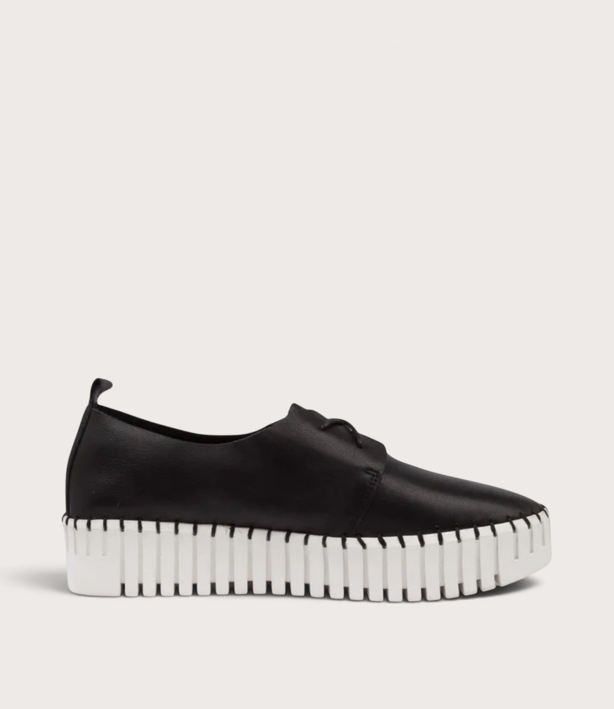 Brenda Black Leather Sneakers