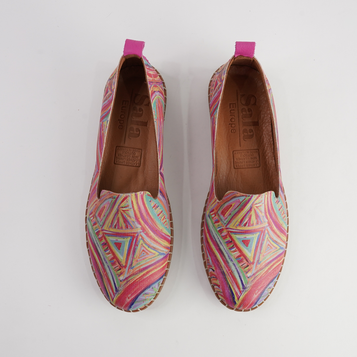 Airlie Kaleidoscope Multi Leather Flats - SALA | Shouz