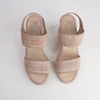 Pivey Coffee/ Natural Rope Espadrille Wedges