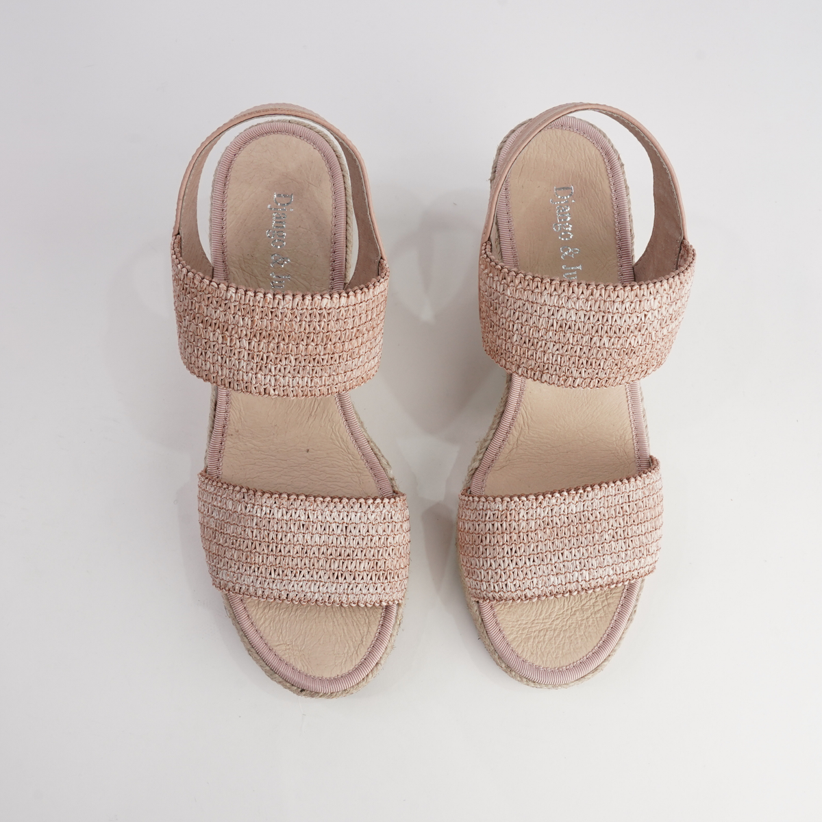 Pivey Coffee/ Natural Rope Espadrille Wedges - DJANGO AND JULIETTE | Shouz