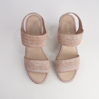Pivey Coffee/ Natural Rope Espadrille Wedges