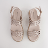 Carola Almond Leather Sandals