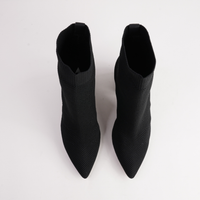 147240 Black Knit Ankle Boot - CARRANO | Shouz