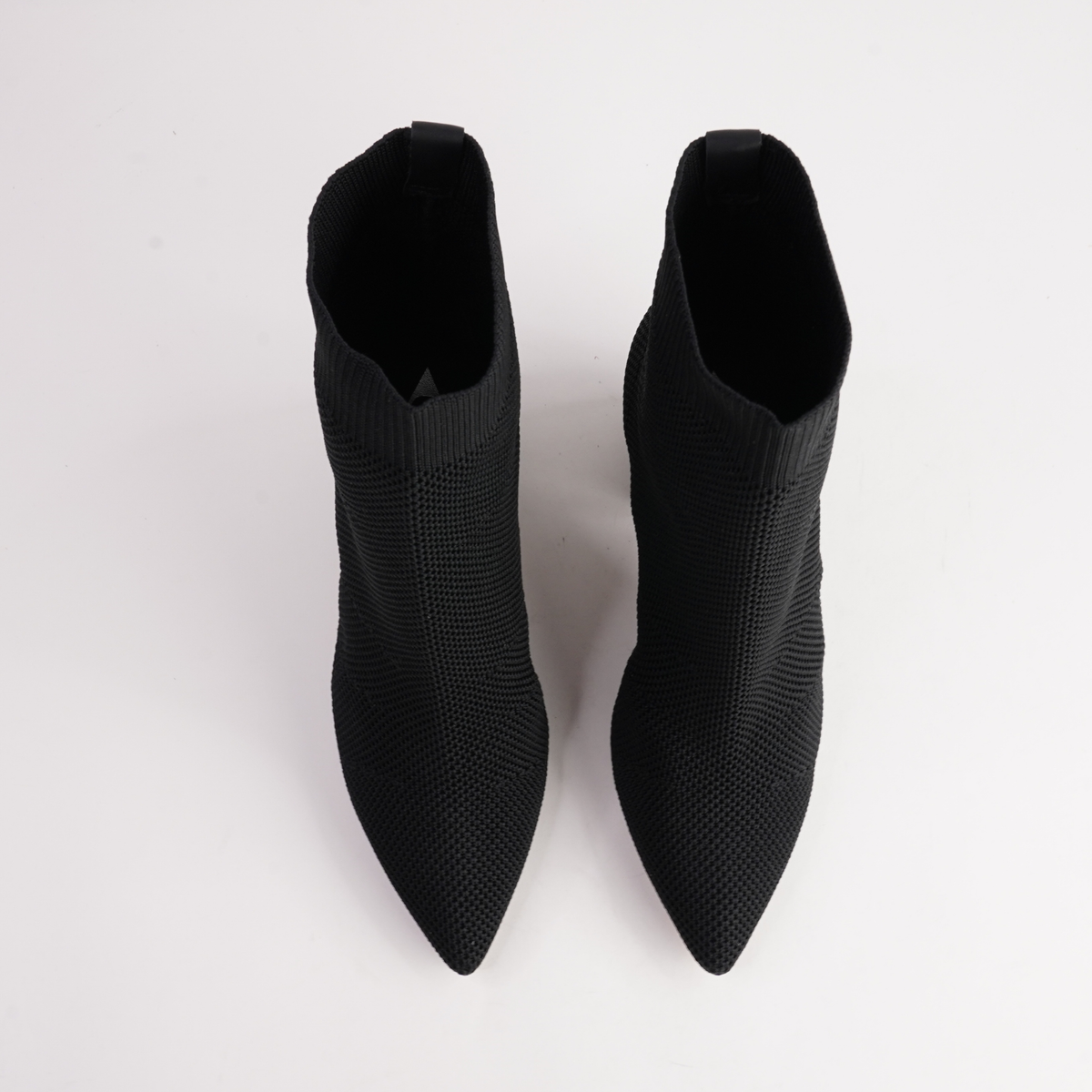 147240 Black Knit Ankle Boot - CARRANO | Shouz