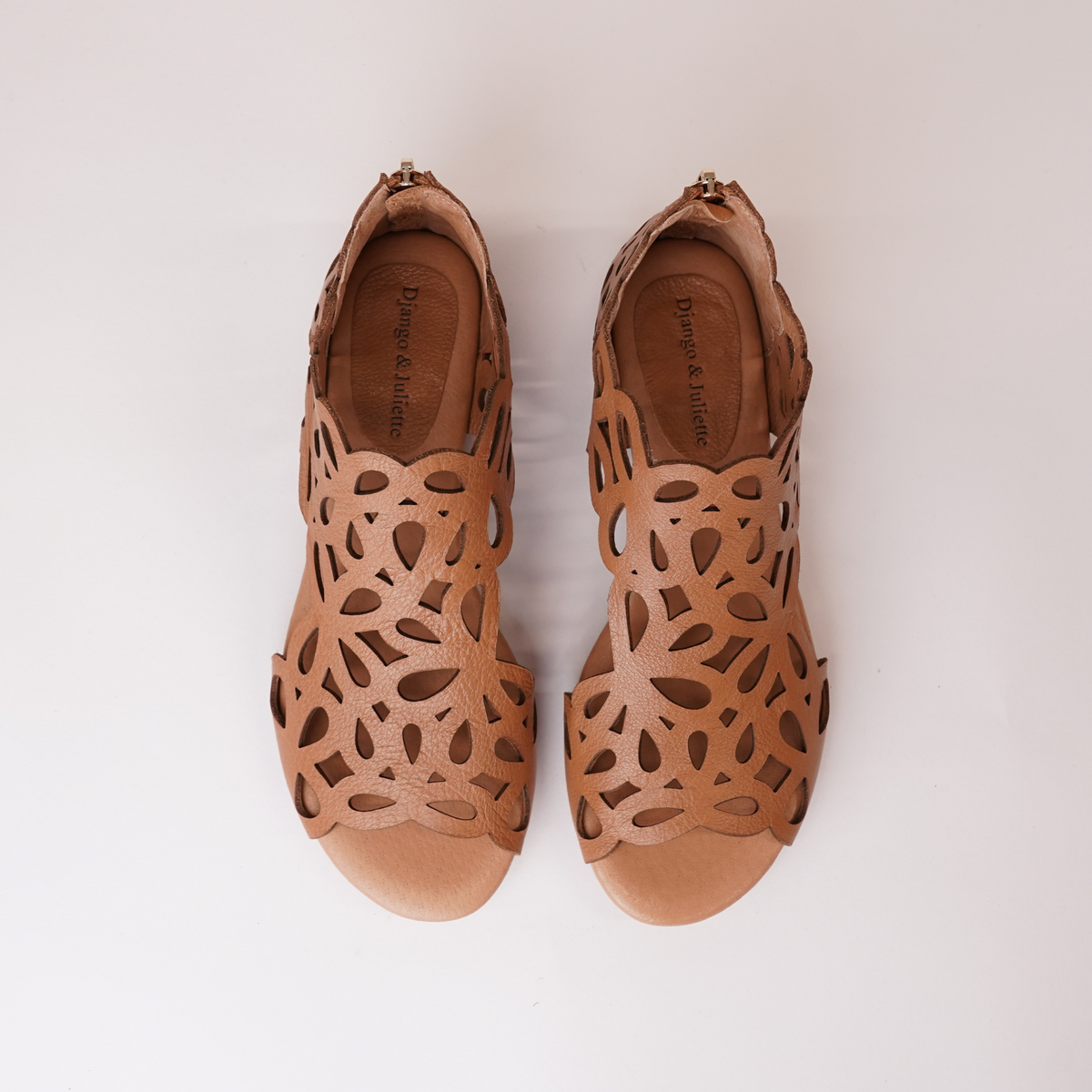 Pietro Tan Leather Sandals - DJANGO AND JULIETTE | Shouz