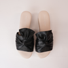 Wolin Black/ White Sole Leather Sandals