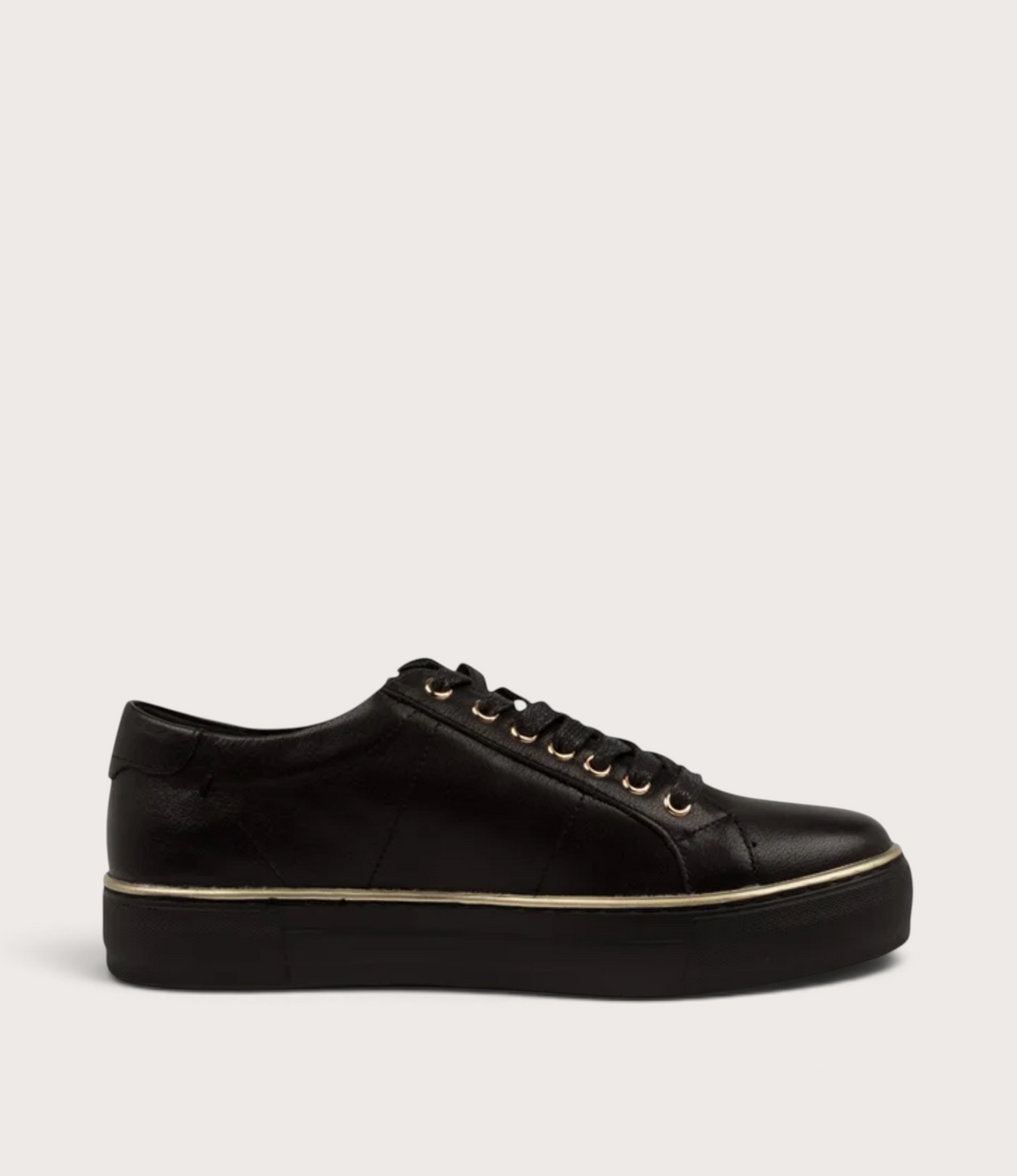 Froggy Black Leather Sneakers