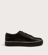 Froggy Black Leather Sneakers
