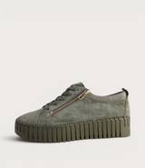 Bump Khaki Suede/ Khaki Sole Sneakers