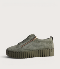 Bump Khaki Suede/ Khaki Sole Sneakers