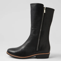 Lomar Black Leather/ Black Sole Calf Boots