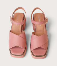 Jemi Pretty Pink Leather Heels