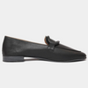 Joanne Black Leather Loafers